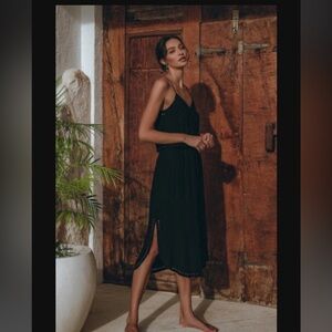 Pampelone Ines Midi Dress in Black, Size S